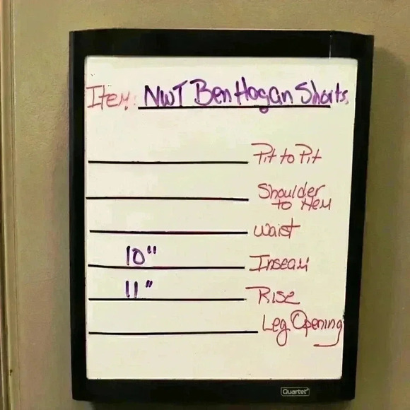 NWT Ben Hogan Perf. UPF 50 Sun Protect Size 36 white/grey stripe golf shorts - Picture 14 of 14